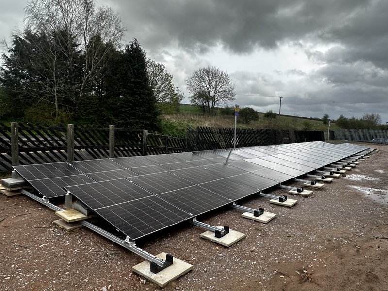 Ground mounted solar PV Langwathby