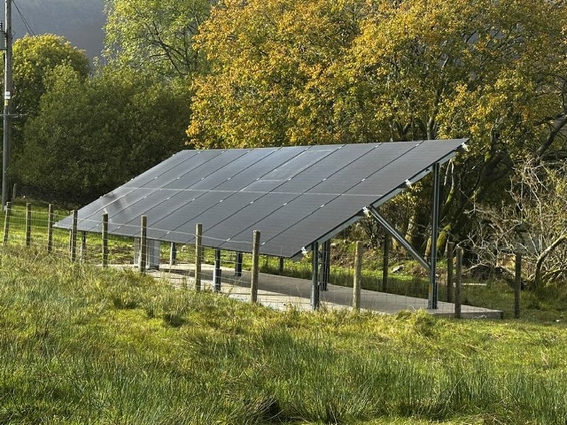 Ground mount solar PV Threlkeld