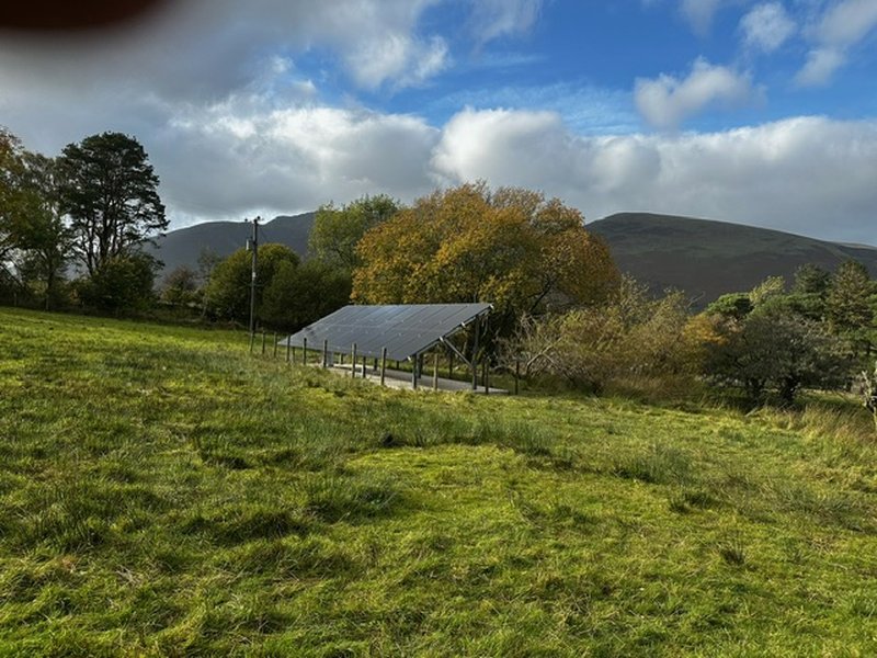 Ground mount solar PV Threlkeld