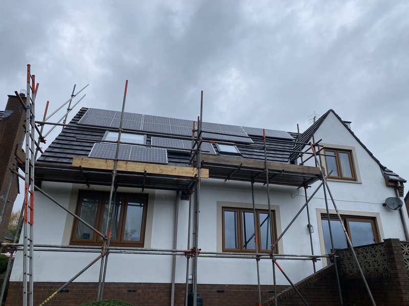 On roof solar PV Lazonby