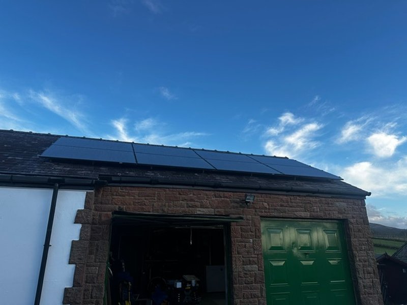 On roof Solar PV Unthank